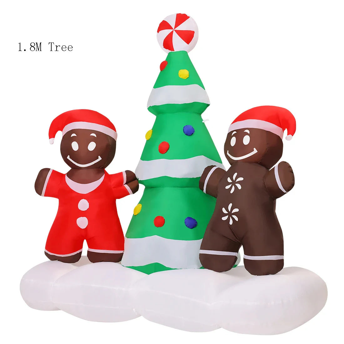 2023 LED Air Inflatable Santa Claus Snowman Elk Outdoor Garden Airblown New Year Christmas Decoration Gift For Kids Children Toy