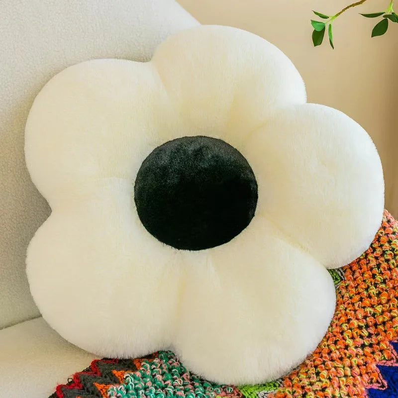 Cushion Flower Circular Shape Cloth With Soft Nap Office Classroom Chair Cushion Couch Pillow Bedroom Floor Winter Thick