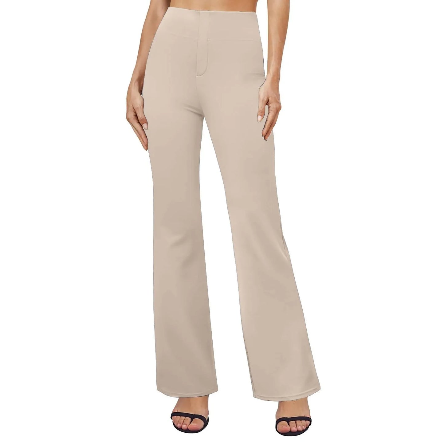 Halara Women's Hight Waist Slim Sport Yoga Flare Pants Casual Wide Leg Leggings Elegant Slim Yoga Pilates Trousers With Pockets