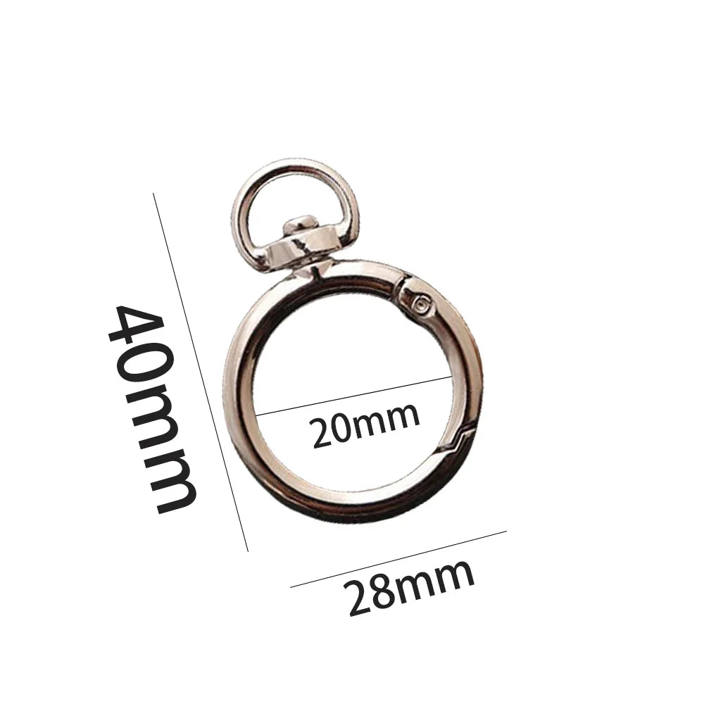 5Pcs Heart Shape Rotation Alloy Lobster Spring Clasps Openable Key Ring  Hook Carabiner Connector Dog Chain Buckles DIY Jewelry
