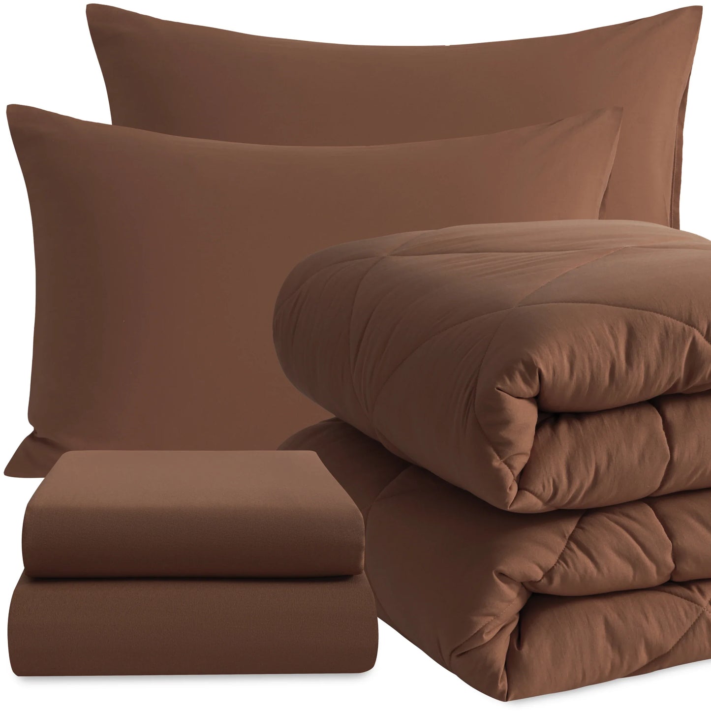 Comforter Set Includes Fitted Sheet, Top Sheet and Pillowcases