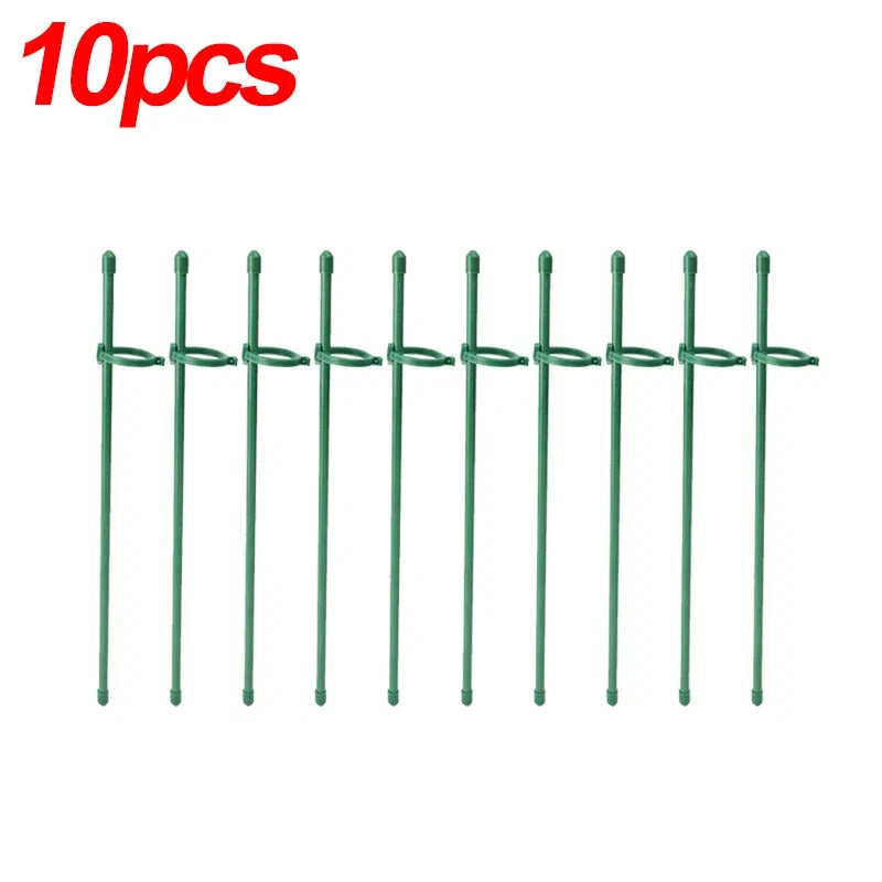 20/5PCS Plant Support Rods Adjustable Plant Stake Orchid Sticks With Clip Flowers Plants Vine Stand Holder Garden Stakes Pole