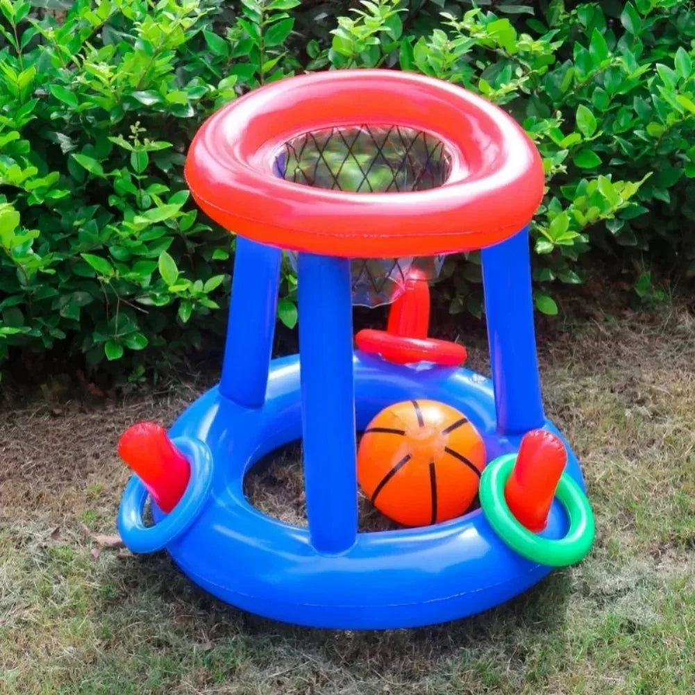 Outdoor Swimming Water Toy Water Basketball Stand Inflatable Floating Swimming Floating Pool Toy Beach Fun Summer Pool Tool
