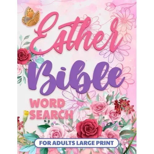 Esther Bible Word Search Books for Adults Large Print: Bible Word Find, Puzzle for Seniors with Dementia