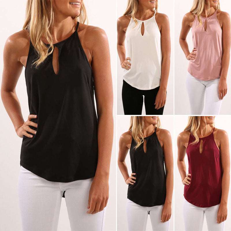 Summer   tank   tops   women   loose   vest   top   shirt s Women's wear vest T-shirt