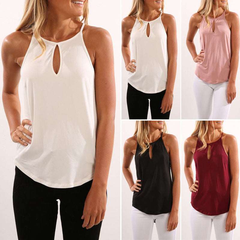 Summer   tank   tops   women   loose   vest   top   shirt s Women's wear vest T-shirt