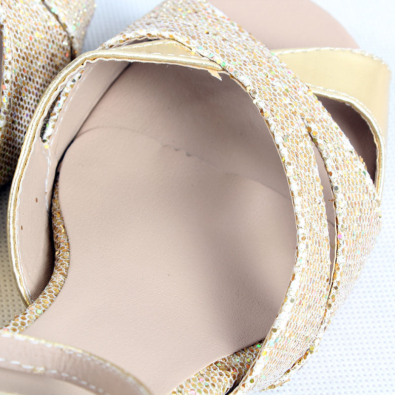 Neon SA   golden high-heeled shoes   Belly Dance Women's Shoes   Latin shoes   With heel Teacher's shoes   Indian dance shoes