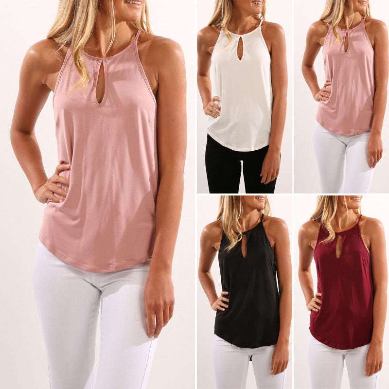 Summer   tank   tops   women   loose   vest   top   shirt s Women's wear vest T-shirt