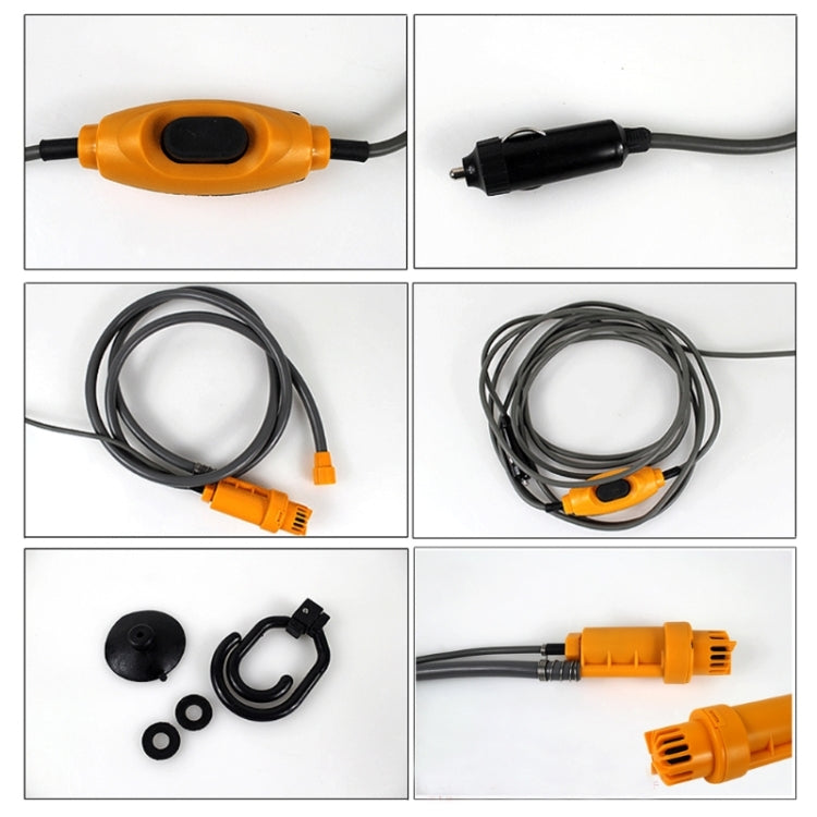 12V Portable Electric Car Plug Outdoor Camper Caravan Van Camping Travel Shower, Camping Travel Shower