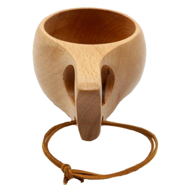 Hand Made Wood Tableware Green Wooden Cup, 101-200ml