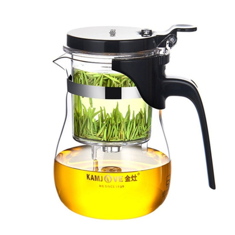 KAMJOVE Elegant Cup Bubble Teapot Office Flower Teapot Heat-resistant Glass Tea Set, K-200 400ML, K-201 500ML, K-202 750ML, K-203 600ML, K-204 600ML, K-205 900ML