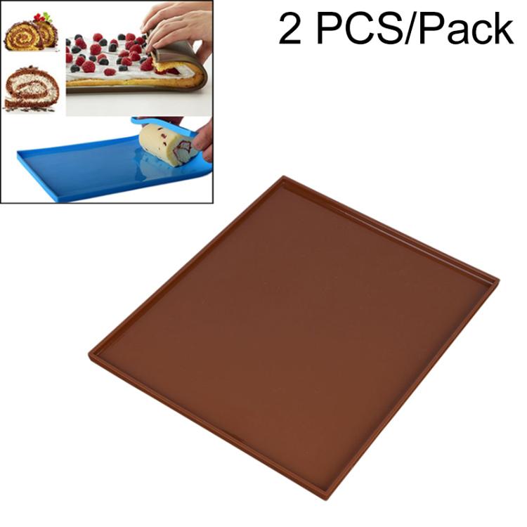 2 PCS Non-stick Cake Pad Swiss Roll Pad Baking Tools For Cakes Silicone Mat
