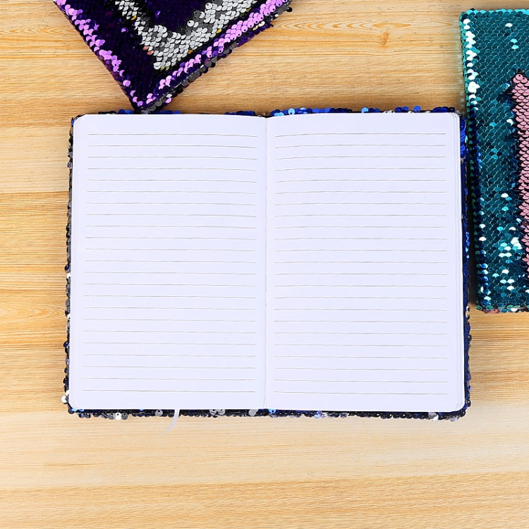 Creative Stationery Letter Fish Scale Notebook Sequin Flip Business Office Notepad