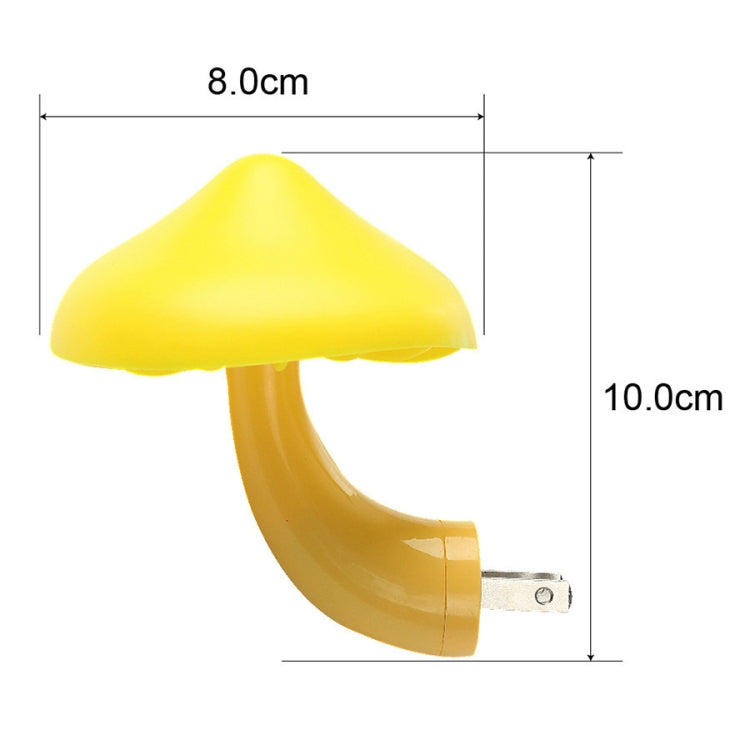 Mini Mushroom Shape LED Energy Saving Lamp Kids Baby Bedroom Mushroom Night light, EU Plug, EU Plug