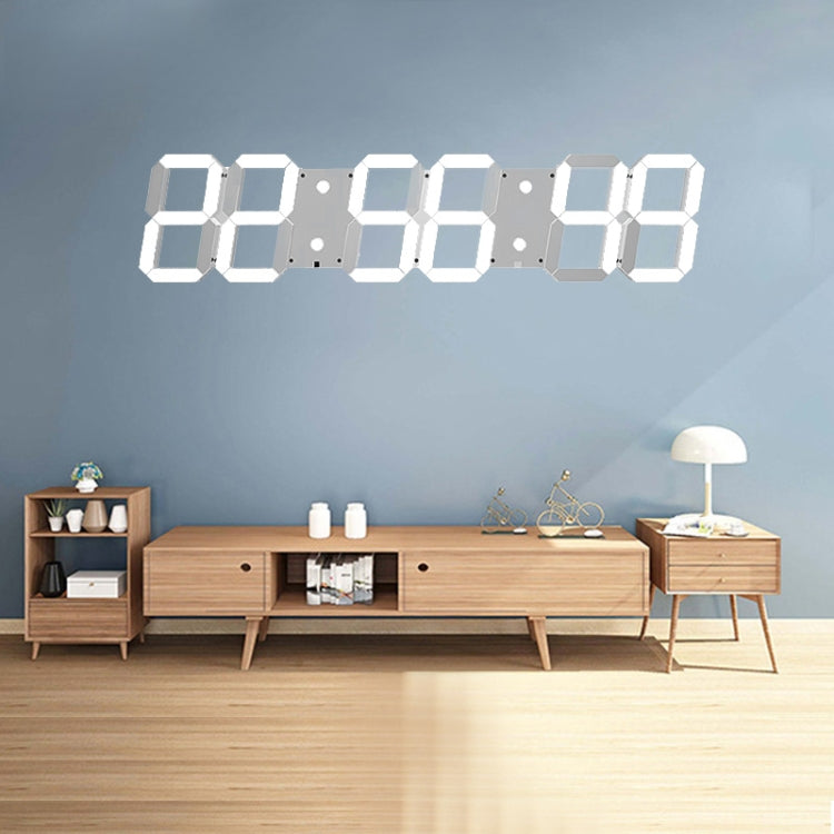 Multifunctional LED Wall Clock Creative Digital Clock, Hollow Remote Control, Sealed Box Remote Control
