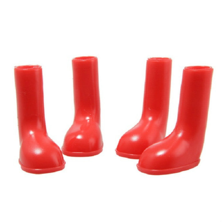 4 PCS/Set Pet Rain Boots Waterproof Non-slip Dog Shoes, S, M, L