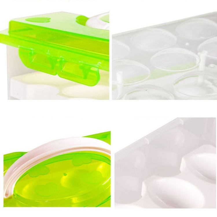 Portable 2 Layers 24 Slots PP Plastic Egg Holder Storage Case Box