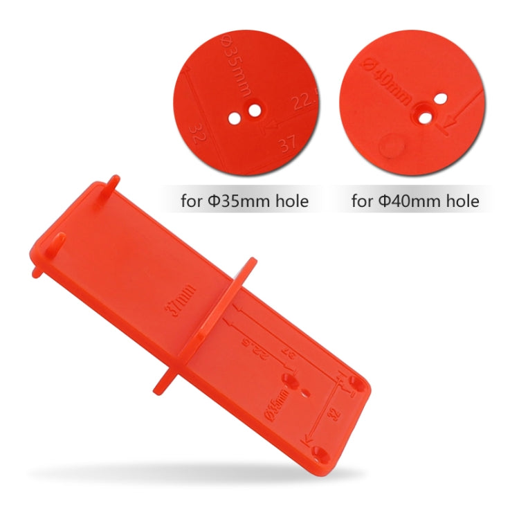 35 / 40mm Hinge Opening Positioner Hinge Template Drilling Positioning Plate, Hinge Opening Positioner
