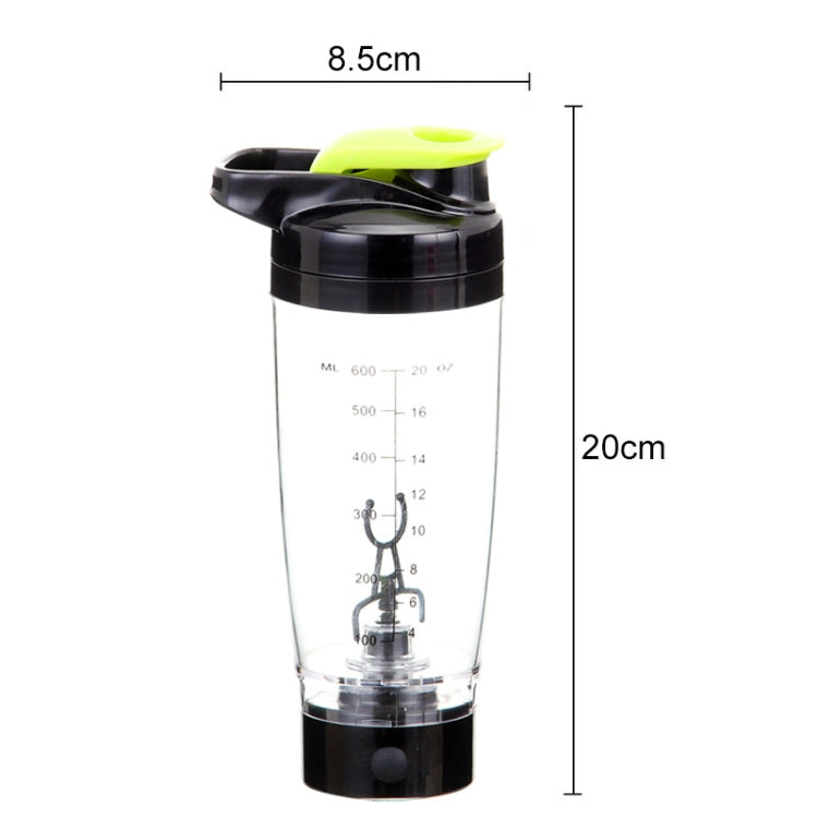 600ML Mixer Water Bottle Portable Electric Protein Automatic Creative Coffee Milk Cup