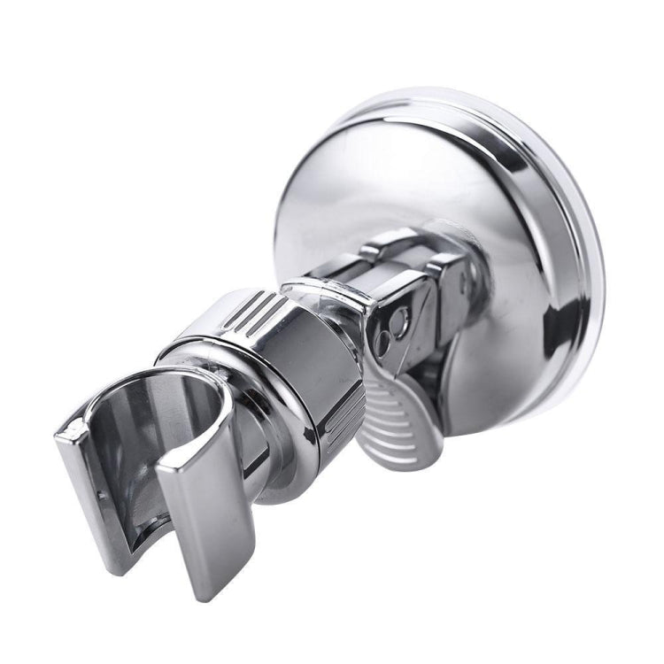 Shower Head Handset Holder Chrome Bathroom Wall Mount Adjustable Suction Bracket, Fully Plated