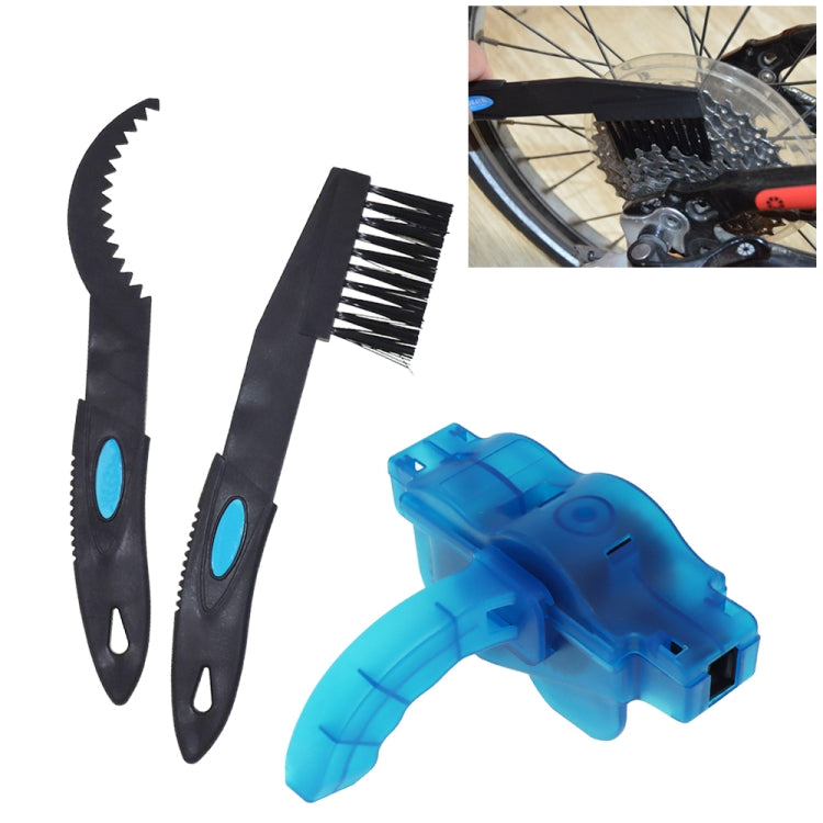 Cycling Bike Bicycle Chain Wheel Wash Cleaner Tool Cleaning Brushes Scrubber Set Clean Repair tools, 3
