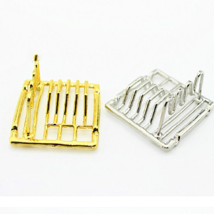 Miniature Doll House Mini Dish Shelf Kitchen Toys