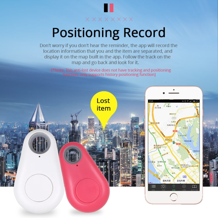 Keyfinder Wallet Dog Cat kids GPS locator anti lost keychain Smart Search Bluetooth Tracker Tag(Red)