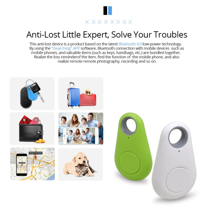 Keyfinder Wallet Dog Cat kids GPS locator anti lost keychain Smart Search Bluetooth Tracker Tag(Red)