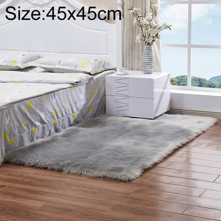 Luxury Rectangle Square Soft Artificial Wool Sheepskin Fluffy Rug Fur Carpet, 30x30cm, 40x40cm, 50x50cm, 60x90cm, 60x120cm, 60x150cm, 60x60cm, 60x180cm, 70x180cm, 80x180cm, 45x45cm, 100x180cm, 55x55cm, 120x160cm
