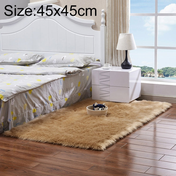 Luxury Rectangle Square Soft Artificial Wool Sheepskin Fluffy Rug Fur Carpet, 30x30cm, 40x40cm, 50x50cm, 60x90cm, 60x120cm, 60x150cm, 60x60cm, 60x180cm, 70x180cm, 80x180cm, 45x45cm, 100x180cm, 55x55cm, 120x160cm