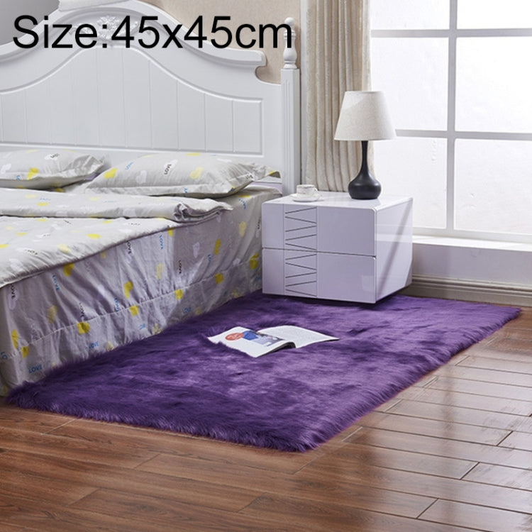 Luxury Rectangle Square Soft Artificial Wool Sheepskin Fluffy Rug Fur Carpet, 30x30cm, 40x40cm, 50x50cm, 60x90cm, 60x120cm, 60x150cm, 60x60cm, 60x180cm, 70x180cm, 80x180cm, 45x45cm, 100x180cm, 55x55cm, 120x160cm
