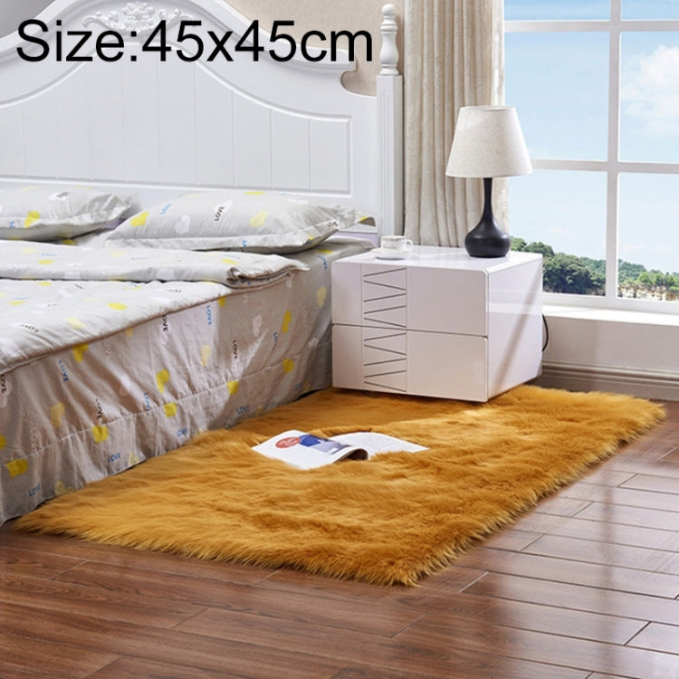 Luxury Rectangle Square Soft Artificial Wool Sheepskin Fluffy Rug Fur Carpet, 30x30cm, 40x40cm, 50x50cm, 60x90cm, 60x120cm, 60x150cm, 60x60cm, 60x180cm, 70x180cm, 80x180cm, 45x45cm, 100x180cm, 55x55cm, 120x160cm