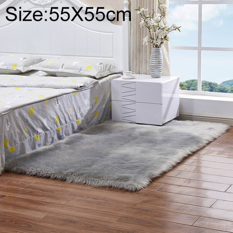 Luxury Rectangle Square Soft Artificial Wool Sheepskin Fluffy Rug Fur Carpet, 30x30cm, 40x40cm, 50x50cm, 60x90cm, 60x120cm, 60x150cm, 60x60cm, 60x180cm, 70x180cm, 80x180cm, 45x45cm, 100x180cm, 55x55cm, 120x160cm
