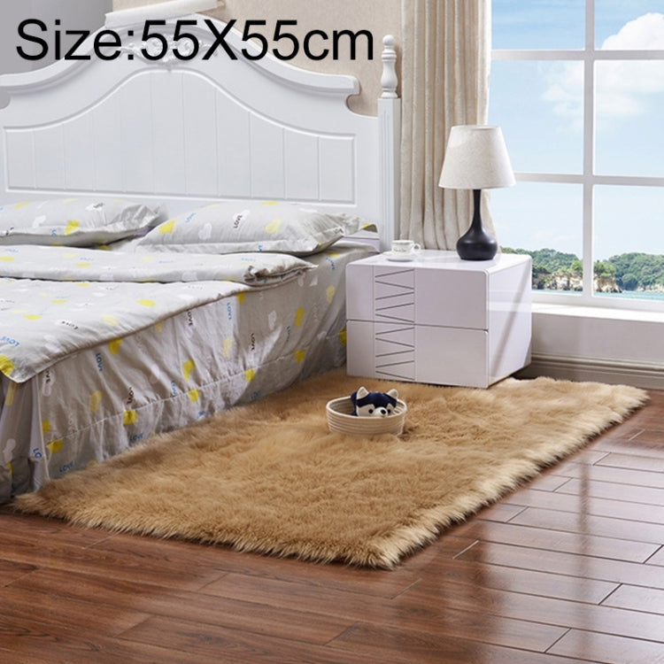 Luxury Rectangle Square Soft Artificial Wool Sheepskin Fluffy Rug Fur Carpet, 30x30cm, 40x40cm, 50x50cm, 60x90cm, 60x120cm, 60x150cm, 60x60cm, 60x180cm, 70x180cm, 80x180cm, 45x45cm, 100x180cm, 55x55cm, 120x160cm
