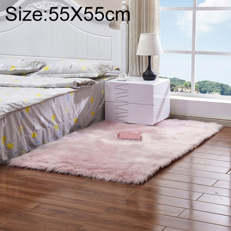 Luxury Rectangle Square Soft Artificial Wool Sheepskin Fluffy Rug Fur Carpet, 30x30cm, 40x40cm, 50x50cm, 60x90cm, 60x120cm, 60x150cm, 60x60cm, 60x180cm, 70x180cm, 80x180cm, 45x45cm, 100x180cm, 55x55cm, 120x160cm
