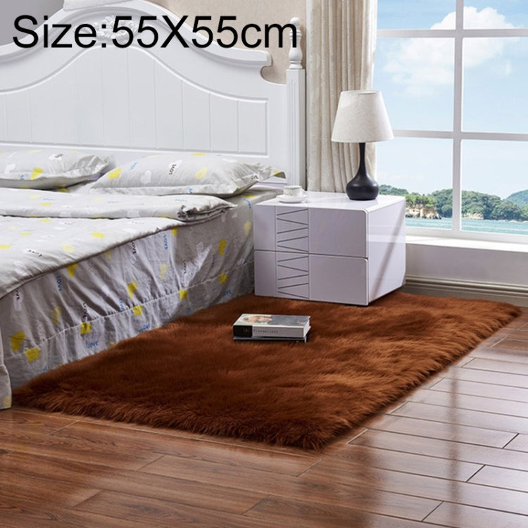 Luxury Rectangle Square Soft Artificial Wool Sheepskin Fluffy Rug Fur Carpet, 30x30cm, 40x40cm, 50x50cm, 60x90cm, 60x120cm, 60x150cm, 60x60cm, 60x180cm, 70x180cm, 80x180cm, 45x45cm, 100x180cm, 55x55cm, 120x160cm