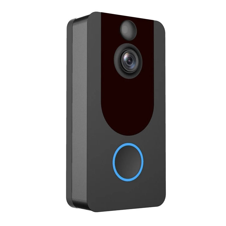 V7 Standard Edition 1080P Full HD Weather Resistant WiFi Security Home Monitor Intercom Smart Phone Video Doorbell without Dingdong Machine, Support Two-way Audio, PIR Motion Detection, Night Vision