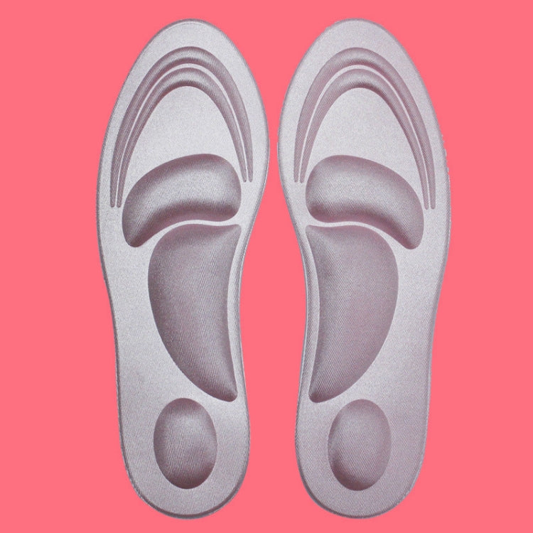One Pair 4D Sport Sponge Soft Insole High Heel Shoe Pad Pain Relief Insert Cushion Pad for Woman