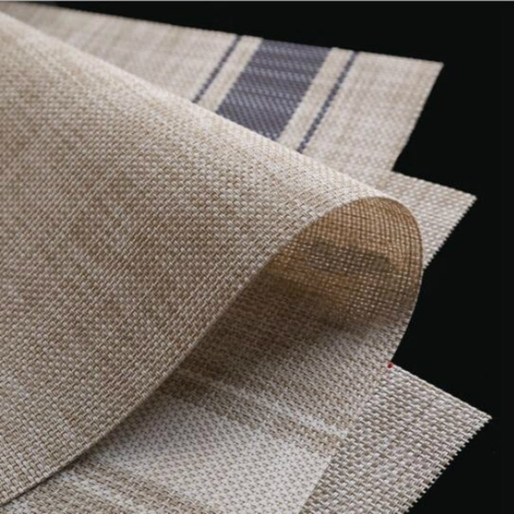 2 PCS Durable PVC Table Mats Coffee Cup Pad Braided Slip Placemats, Size: 30x45cm