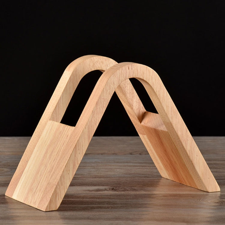 Coffee Filter Holder Coffee Storage Rack Filter Box Paper Base Bracket Display Stand, Wooden V Holder