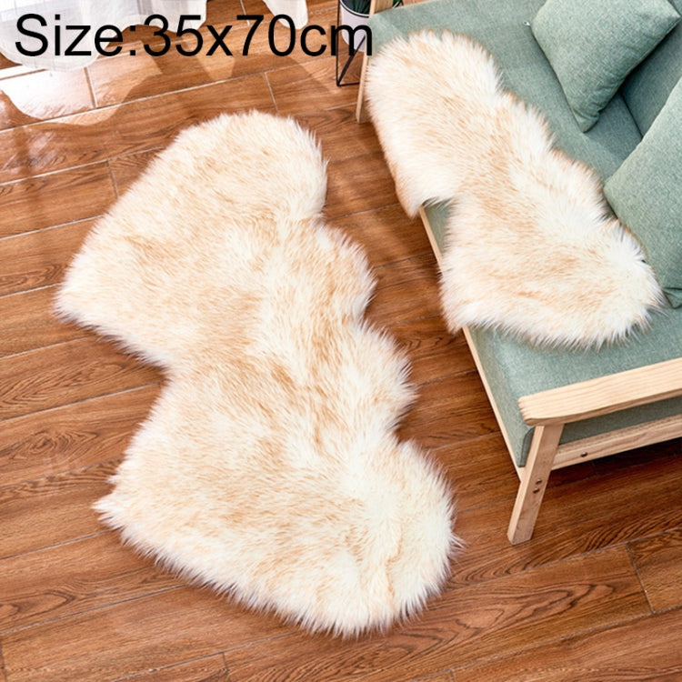 Creative Double Heart Imitation Wool Carpet Sofa Cushion Mat Plush Bedroom Living Room Floor Rugs, 35x70 cm, 60x120cm, 90x180cm