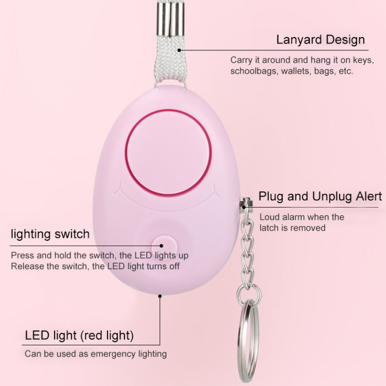 120dB Key Anti-lost Alarm Anti-wolf Alarm with LED Light(White)