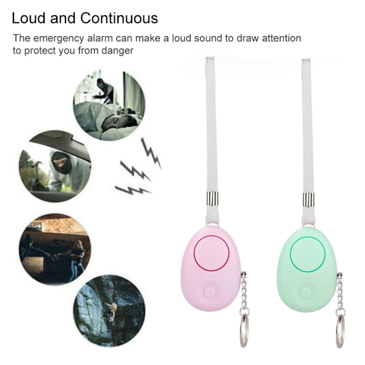 120dB Key Anti-lost Alarm Anti-wolf Alarm with LED Light(White)