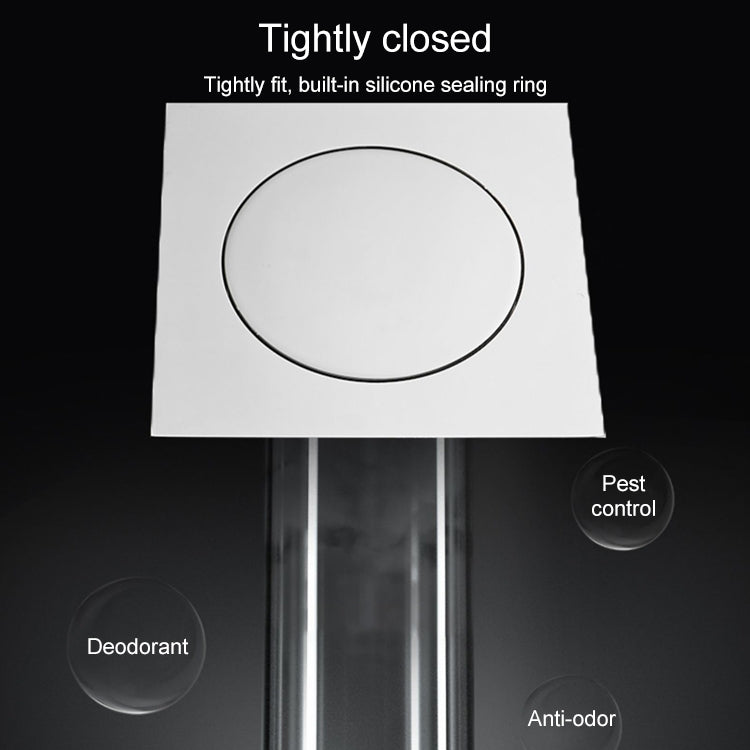 Foot-operated Bouncing Floor Drain From Gravity Deodorant Bouncing Floor Drain