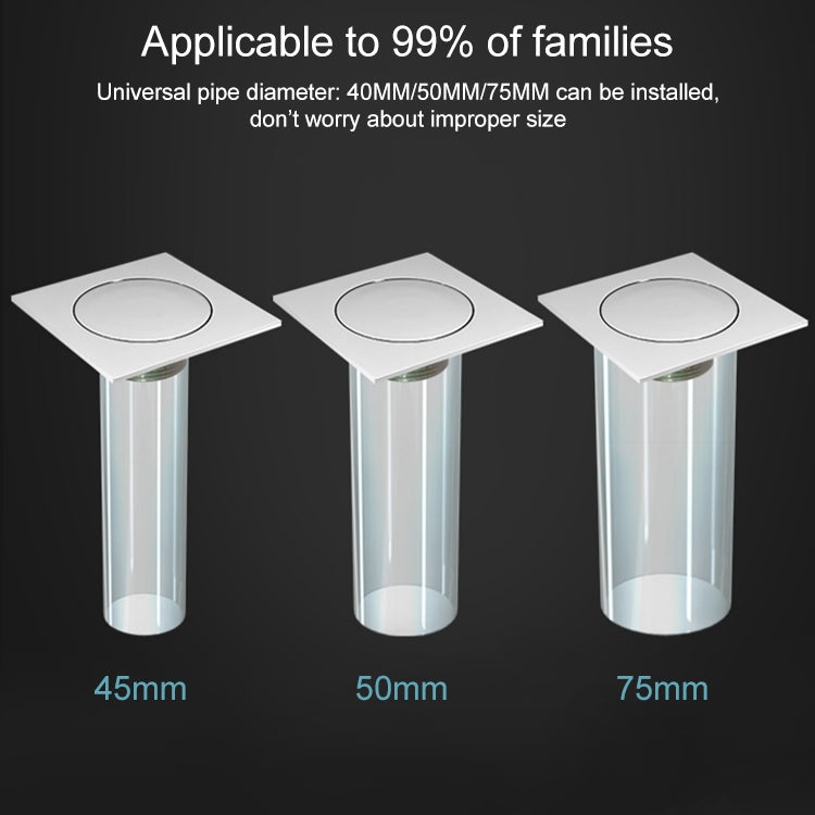 Foot-operated Bouncing Floor Drain From Gravity Deodorant Bouncing Floor Drain