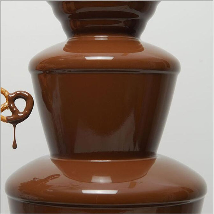 4 Layers Electrical Chocolate Fountain Chocolate Melt Fondue Waterfall Machine, 4 Tiers