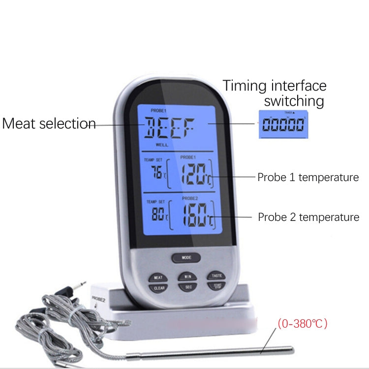 Digital Probe Type Oven Cooking Food Thermometer Kitchen Tools, GHY-6002