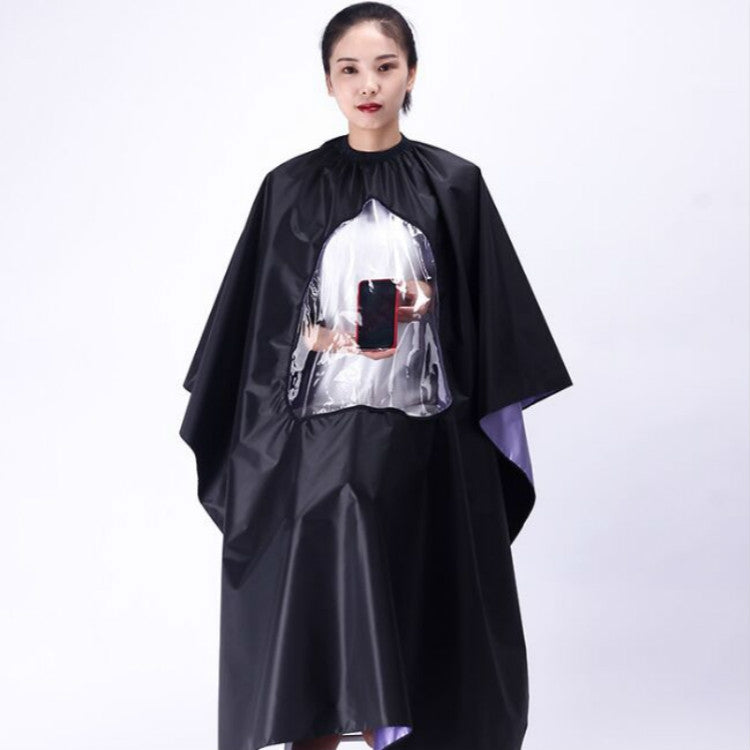 Waterproof Transparent and Visible Increase Haircut Cloth Adult Haircut, Waterproof Haircut