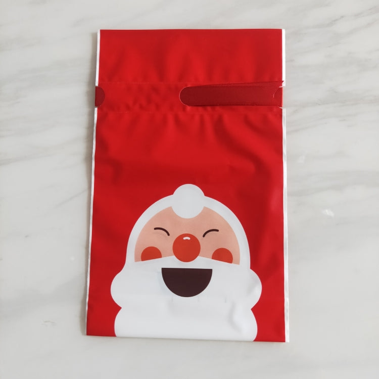 50pcs / Pack Christmas Gift Bag Candy Biscuit Drawstring Bundle Christmas Cookie Bag, Drawstring Bundle Cookie Bag