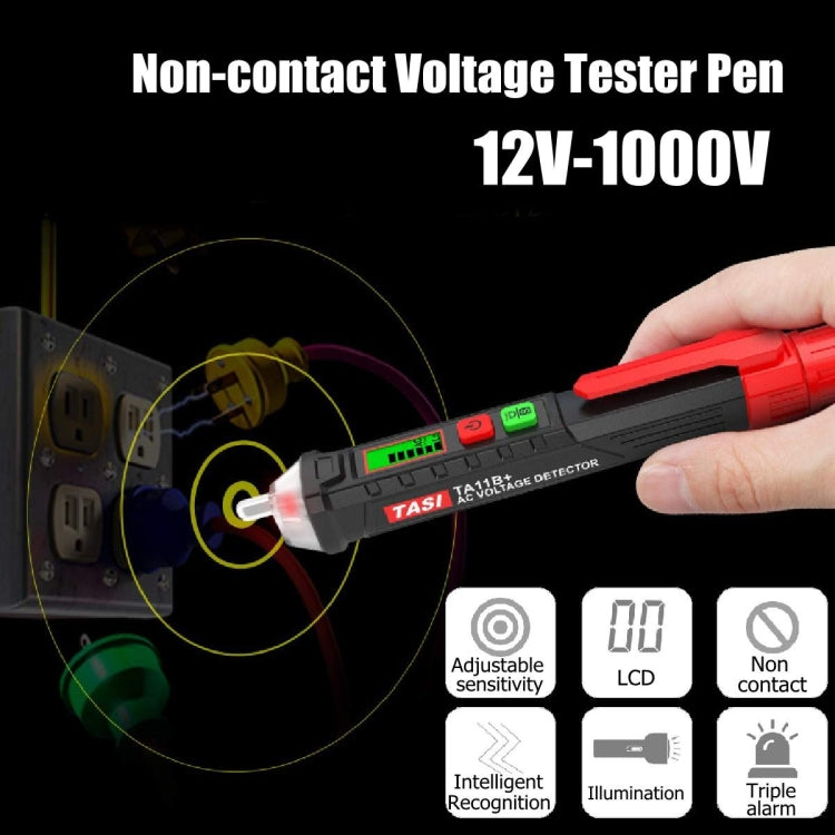 TASI Electrician Dedicated Multi-function Intelligent Induction Test Pencil, TA11B+